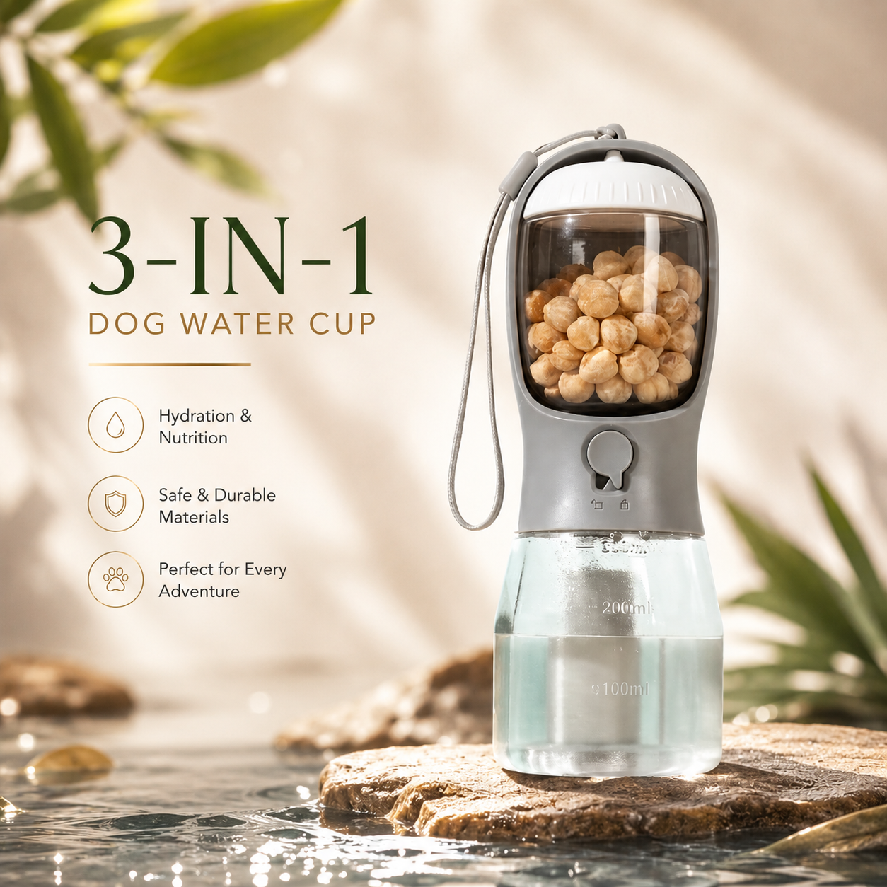 3-in-1 Portable Pet Bottle